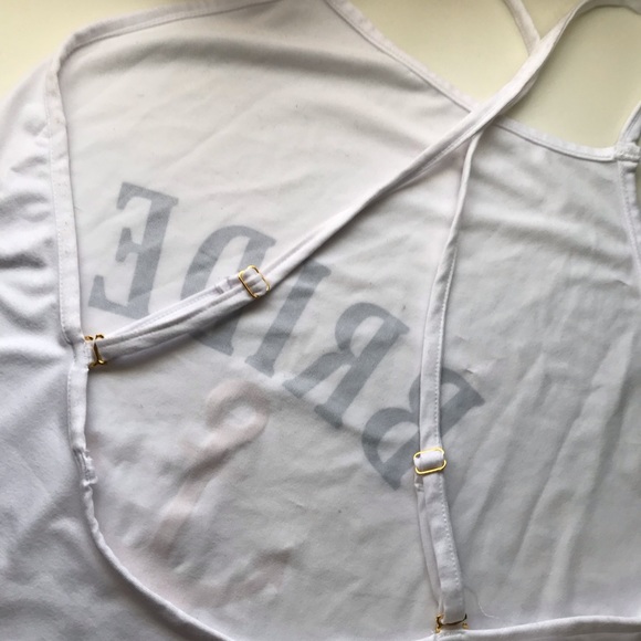 New Nautical BRIDE Cami Top-Cross backstraps Sm - Picture 2 of 2